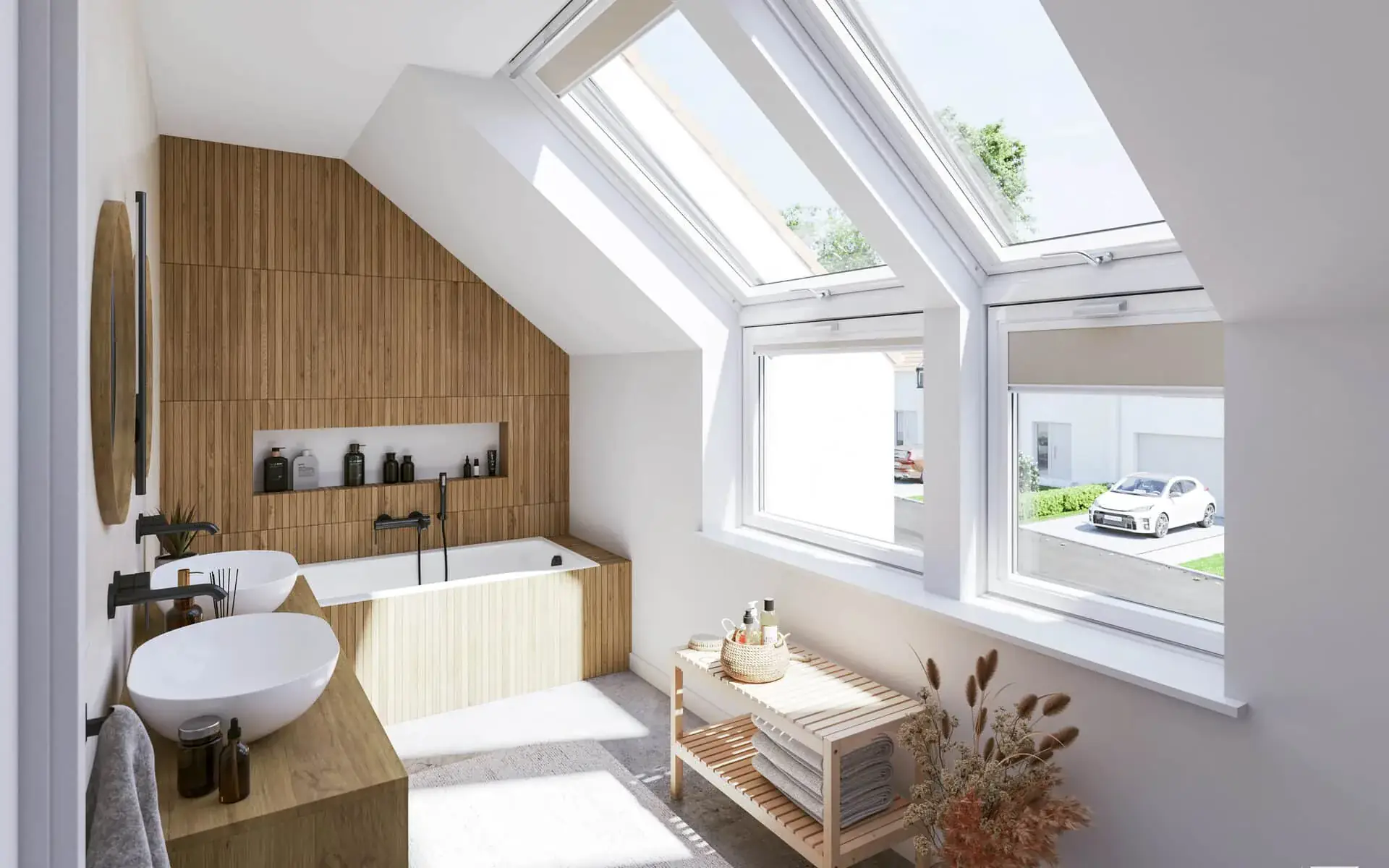 Velux après nettoyage – lumière retrouvée